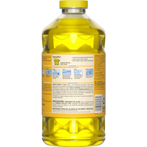 Pine-Sol CloroxPro Multi-Surface Cleaner, Lemon Fresh, 80 fl. oz., 3 Pack - size: 80 Fl Oz (Pack of 3)