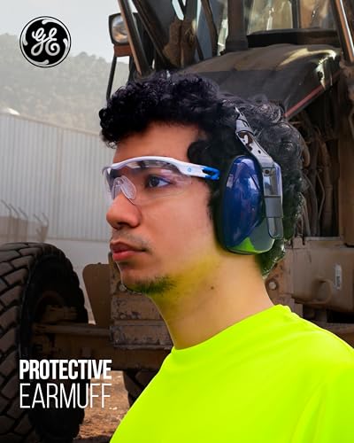 GE Protective Earmuff Noise Reduction - NRR 23dB Adjustable - Indigo/Black