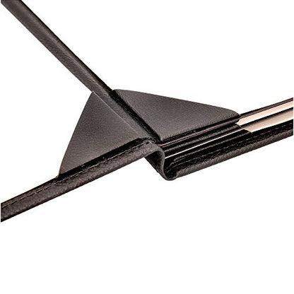 Menu Covers Made of Premium Faux Leather (10-Pack) - 8.5" X 11" - 6 Views - Black - color: Black, size: 6 Views