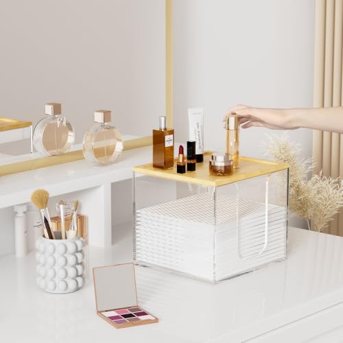 VITVITI Disposable Face Towel Holder for Clean Skin Club, Acrylic Box Clear - color: Clear 1