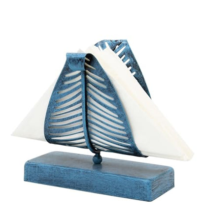 OwlGift Freestanding Modern Napkin Holder with Leaf Design, Tabletop Tissue Dispenser, Napkin Storage Organizer – Turquoise - color: Turquoise