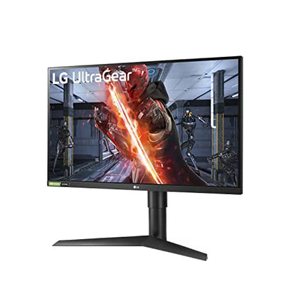 LG 27GL83A-B 27-Inch Ultragear QHD 2560 x 1440 IPS Gaming Monitor, 144Hz, 1ms (GtG), NVIDIA G-SYNC, AMD FreeSync, HDR10, HDMI, DisplayPort, Tilt/Height/Pivot Adjustable Stand, Black - size: 27 inch, style: 144Hz