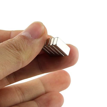 Strong Rare-Earth Neodymium Magnets, Heavy Duty Stick Magnets, Strong Pull, 20 x 10 x 5 mm, 20 Pack - size: 20x10x5 mm