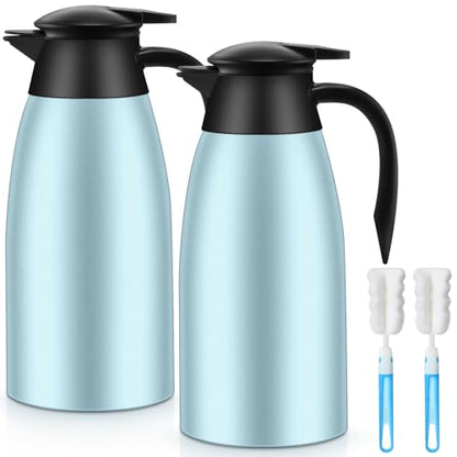 Norme 2 Pcs Thermal Coffee Carafe Creamer, Blue, 68 oz - color: Blue, size: 68 oz