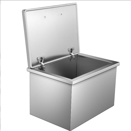 304 Stainless Steel Built-in Refrigerator Bin, Kitchen Cold Storage Container, Multiple Sizes (20x16x13 Inch Etc.), Commercial & Home Use Chilling Bin - size: 20''L x 16''W x 13''H