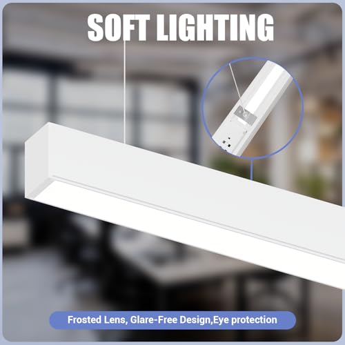 4FT LED Linear Lights 50/45/40/35/30W Up and Down Light,3/4/5000K 4Pack - color: White, size: 4FT4P