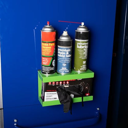 OEMTOOLS 24945 Magnetic Glove Dispenser, Disposable Gloves Box Holder, Glove Holder for Wall Mount, Magnetic Glove Box Holder, Green Glove Dispenser Wall Mount - color: Green