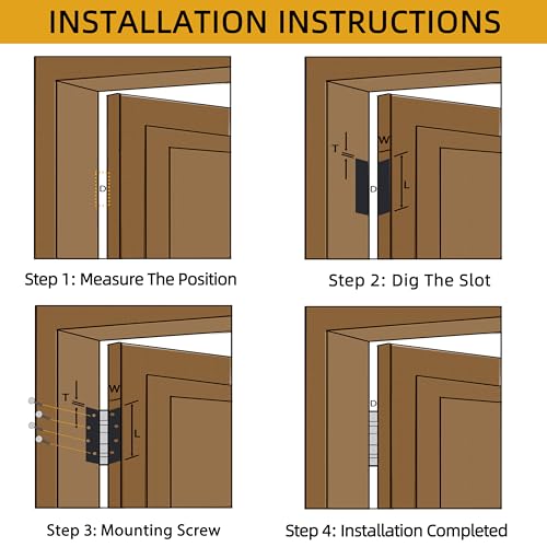 4.5 inch X 4.5 inch Heavy Duty Commercial Door Hinge - color: Black, size: 4.5in X 4.5in