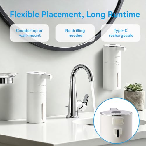 Touchless Automatic Electric Liquid Soap Dispenser 2 Pack - color: White 2pack, size: Liquid