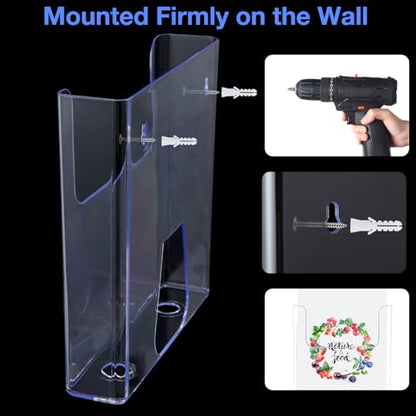 Ripeng 4 Pcs Acrylic Brochure Holder 8.5 x 11 Inch