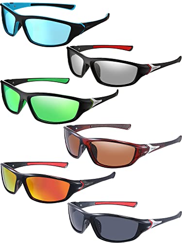 Frienda 6 Pack Polarized Sport Sunglasses for Men Outdoor - color: Bright Colors