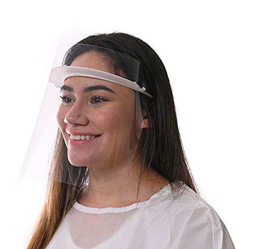 TOP BLOCK Face Shield REUSABLE - 3 Frames and 5 Shields