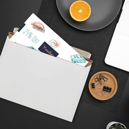 100 Pack Rigid Mailers 4.5x6.5 Inch Self Seal Document Mailers - size: 6.5x4.5" - Pack of 100