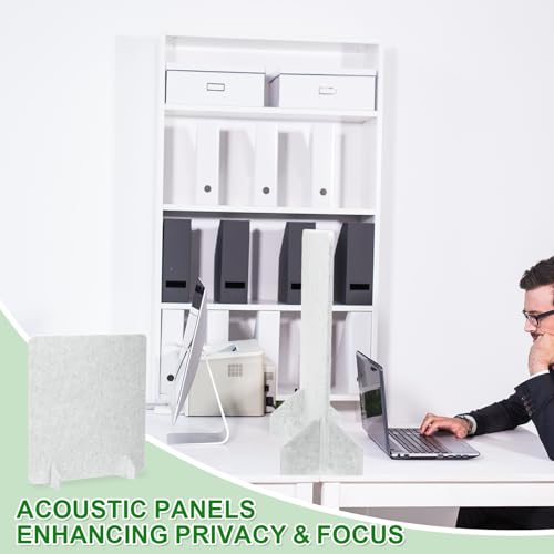 PATIKIL Desk Dividers 24" x 24",with 2Pcs Support Feet, Light Gray Style A - color: Light Gray Style a, size: 24" x 24"