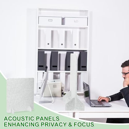 PATIKIL Desk Dividers 24" x 24",with 2Pcs Support Feet, Light Gray Style A - color: Light Gray Style a, size: 24" x 24"