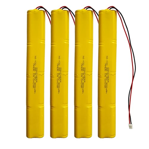 9.6V 900mAh Exit Sign Emergency Light Battery Compatible with BBAT0043A BAT9.6V700 BBAT0044A BAA-96 Unitech ELB-B003 ELBB003 Lithonia ELB-B004 ELBB004 OSI OSA228 DANTONA CUSTOM-306-U (4 Pack)