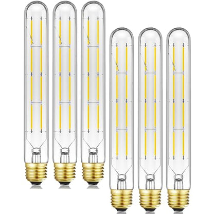 8.9 Inch E26 LED Light Bulb 8W Dimmable E26 Tubular Bulb 75 Watt - color: 8w=75w Cool White 5000k