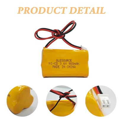 3.6V 900mAh AA Ni-Cd Exit Sign Emergency Light Battery, Replacement for Dantona CUSTOM-318 OSA230, Unitech LEDR-1 6200RP, Lowes 253799, Exitronix 10010037 (2 Pack) - color: 2Pack 3.6V 900mAh