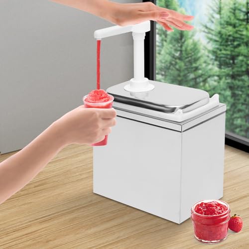 Sauce Dispenser Pump, Stainless Sauce Station Condiment Pump Station Ketchup Dressing BBQ Sauce Pumps Dispenser for Buffet, Restaurant, Cake Room, Coffee Shop Equipment (Single Head) - size: Single Head