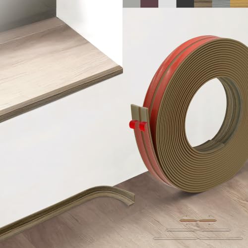 Flexible Wall Corner Protector, Peel and Stick Corner Trim Molding - color: Wood Brown Walnut, size: 0.8 in x 10ft