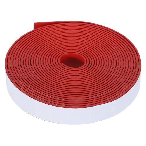 Smoke Fire Seal Strip 19.7 Feet 25mm/0.98" Wx2mm/0.08" T Red - color: Red, size: 19.7 FT x 25mm / 0.98" W x 2mm / 0.08" T