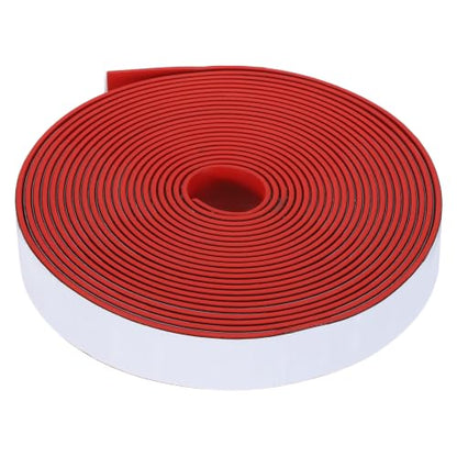 Smoke Fire Seal Strip 19.7 Feet 25mm/0.98" Wx2mm/0.08" T Red - color: Red, size: 19.7 FT x 25mm / 0.98" W x 2mm / 0.08" T