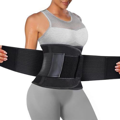 Back Brace for Lower Back Pain Relief Sciatica, Scoliosis, Herniated Disc, Breathable Support Belt for Women/Men, Adjustable Lumbar Support Brace Body Shape Waist Trainer for Heavy,Gym, Workouts (Large) - size: Large