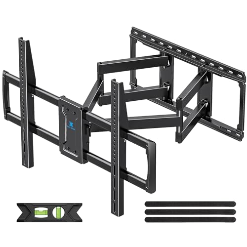 USX STAR 85 86 98 100 inch Heavy Duty TV Wall Mount for 37-110 inch Large TVs, Pre-Assembled TV Mount with Tool-Free Tilt, Up to 170lbs, VESA 800 x 600mm, 24″ Wood Studs - size: 37-110"