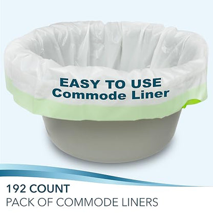 TidyCare Value Pack of 192 Disposable Commode Liners - size: 1 Count (Pack of 192)