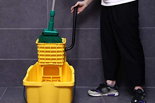 Mop Head Replacement,Commercial Mop Heads,Cotton Washable Industrial Mop Head,6 Inch Heavy Duty Mop Heads,Wet Industrial Cleaning Mop Head for Home,Industrial and Commercial Use Clean（Green） - color: Green, size: 1 Pack