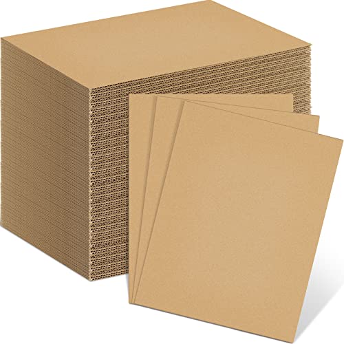 Henoyso 110 Pack 11 X 8.5 Inch Brown Cardboard Sheets - color: Brown, size: 11 x 8.5 Inch