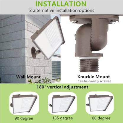 200W Outdoor LED Flood Light Dusk to Dawn with Knuckle, 28000LM 1500W Equivalent, 100-277V 5000K Daylight, ETL Commercial LED Flood Light Fixture, Outdoor Security Lighting for Landscape/Parking Lot - size: 200W