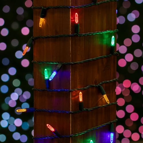 Novelty Lights 25FT 50 LED M5 Multicolor Christmas String Lights Set - color: Multicolor