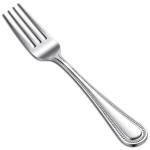 Winco 12-Piece Dots Dinner Fork Set, 18-0 Stainless Steel,Silver