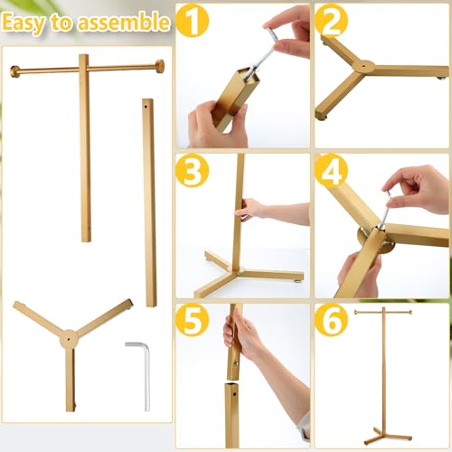 Blulu 45'' Adjustable Shopping Bag Rack Heavy Duty Bag Stand, 1 Pcs, Gold - color: Gold