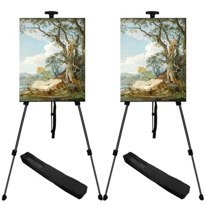 NS JYMB Easel Stand for Sign and Painting, 17-66 Inch, Black 2 Pack - style: 66Black 2pack