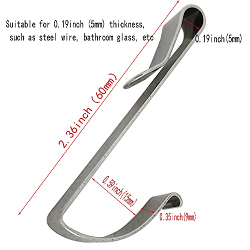 20 Pcs Heavy Duty Zinc Alloy S Hooks, J Shaped, Hanging, Wire Shelving Accessories