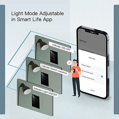 MOES Triple Dimmer Switch for LED Lights, Full Range Dimming, WiFi Smart Light Switch Neutral Wire Required, Single Pole, 300W INC, 75W LED/CFL, Smart Life/Tuya APP Remote Control, Black - color: Black, size: Triple Dimmer Switch
