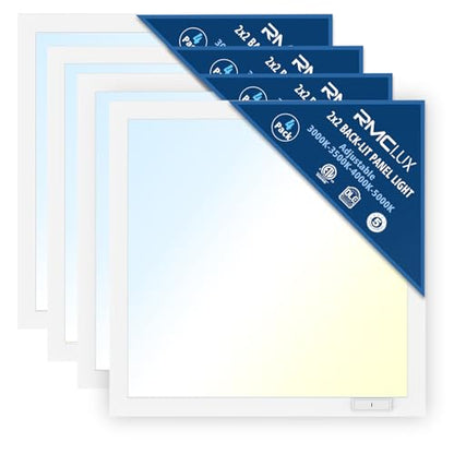 2x2 LED Drop Ceiling Light Panel,6000LM Sensor-Ready,ETL 4 Pack - size: 2x2-4Pack