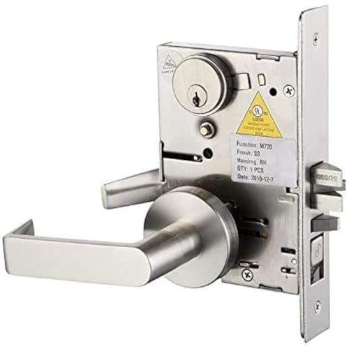 Commercial Mortise Lockset with Lever for Entry/Office Door F04 - color: Sectional/Office Function
