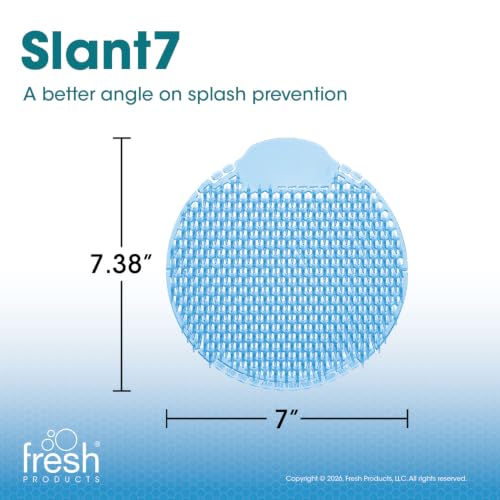 Fresh Products Slant7 Urinal Screen Best Splash Prevention Easy Installation Long Lasting Fragrance Made in the USA Lasts for 30 Days 10pk for Mens Urinals Cotton Blossom