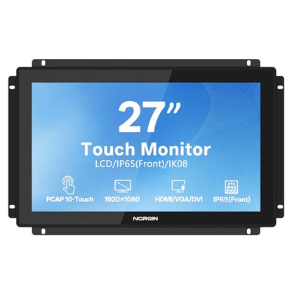 27 Inch Industrial Touchscreen, Open Frame 1920×1080 IP65 Monitor - size: 27 inch(Wide Screen)