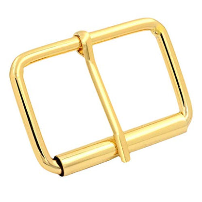 BIKICOCO Roller Buckle, 2 Inches Heel Rolling Bar Buckles for Bags Leather Webbing Straps - color: Gold X 10 Pcs