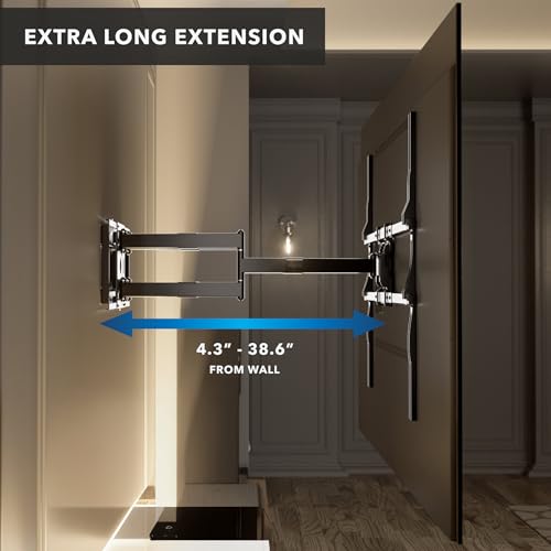Mount-It! The Beast XXL Long Arm TV Wall Mount, 75-140" - style: Indoor - XL