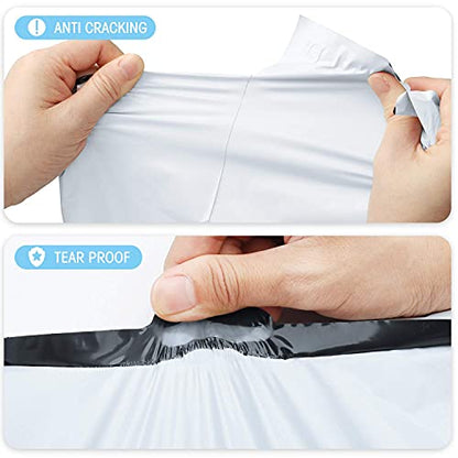 Fuxury Poly Mailers 19x24Inch 250Pcs,Waterproof Shipping Bags for Clothing - color: White, size: 19x24" 250pcs