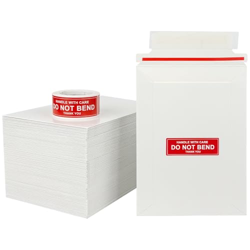 100 Pack 5x7" 250GSM Thin Cardboard Mailers Shipping Envelopes