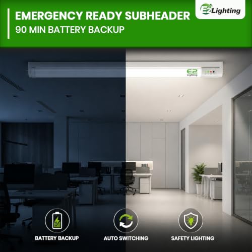 E2 Lighting 4ft T8 LED Bulbs, 18W LED Fluorescent Tube Replacement - color: 5000k, size: 4 Feet
