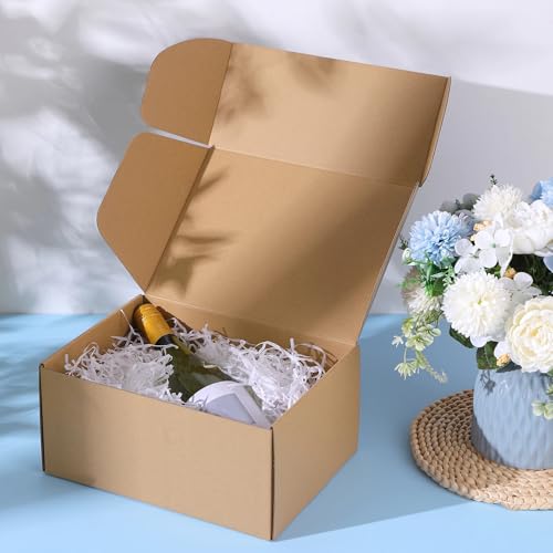 Qilery 100 Pcs 6x4x2'' Shipping Boxes Corrugated - size: 6 x 4 x 2 inches