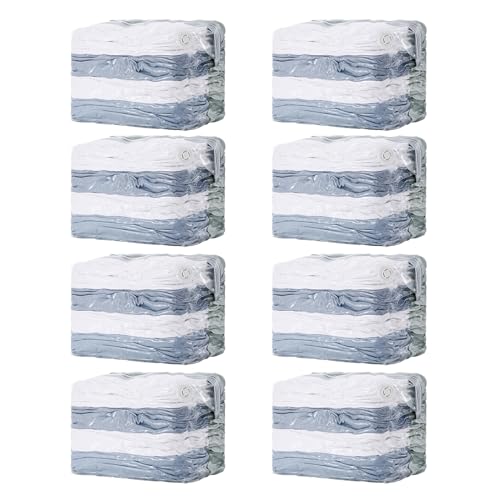 TAILI 8 Pack Vacuum Storage Bags, Jumbo Cube (31x40x15 Inch), Cream - color: Cream, size: 8 Jumbo