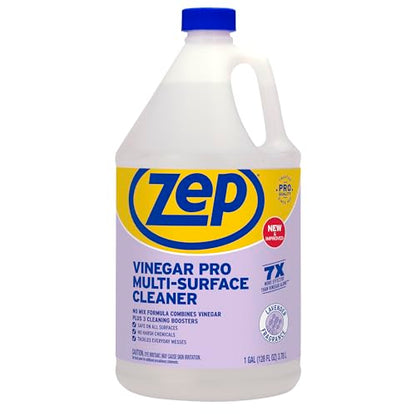 Zep All-Purpose Cleaner With Vinegar - 1 Gallon (Case of 4) R48410 - Gentle for Everyday Use - size: 128 Fl Oz (Pack of 4)